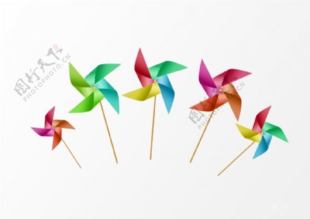 儿童节纸风筝卡通装饰元素