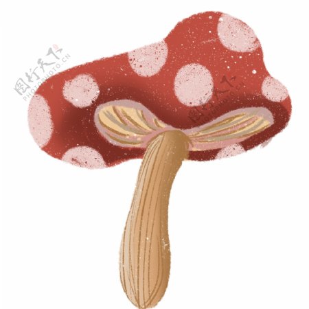 蘑菇装饰图案手绘