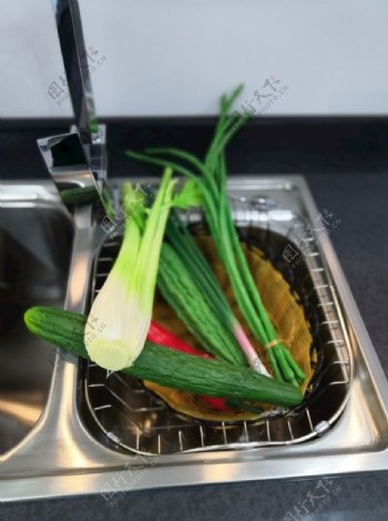 素菜类洗蔬菜洗池厨房