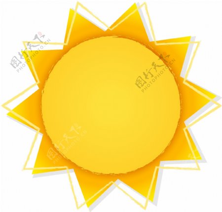 创意夏季太阳促销海报矢量素材