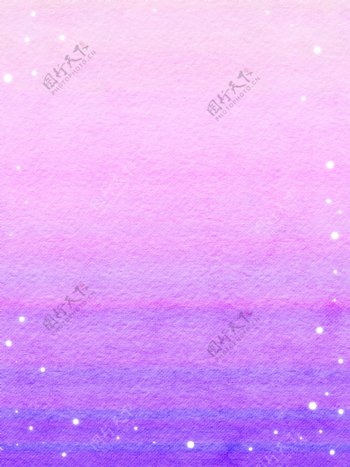 全原创紫色星空简约水彩纹理背景