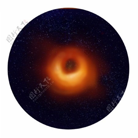 黑洞M87宇宙星云写实绚丽元素