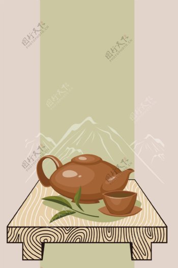 茶文化背景图