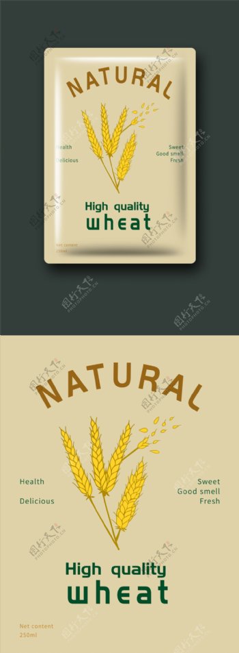 原创食品小麦包装袋