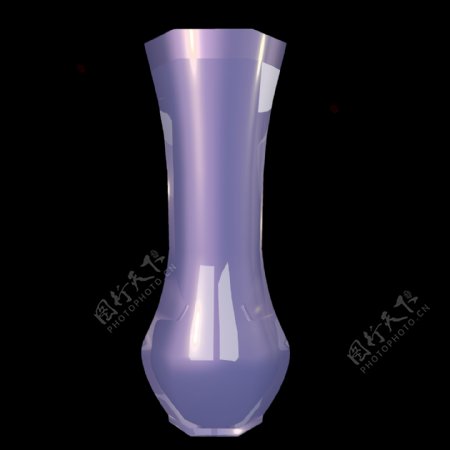 透明紫色花瓶