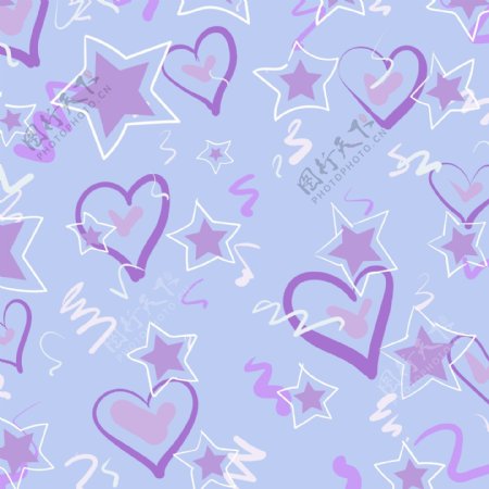 紫色星星底纹插图