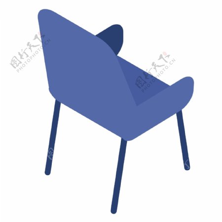 紫色创意沙发座椅元素