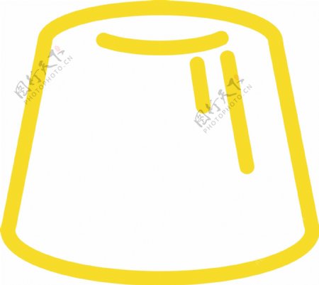 卡通黄色的果冻应用图标