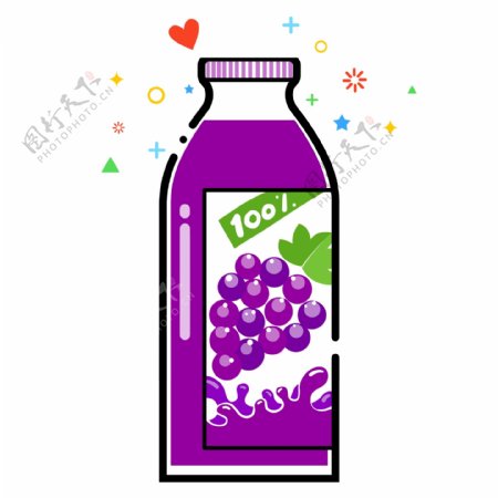 紫色果汁饮料