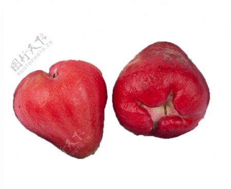 两个红通通的大水果