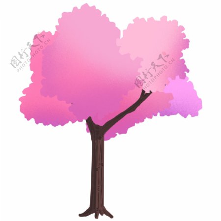 浪漫樱花大树插图