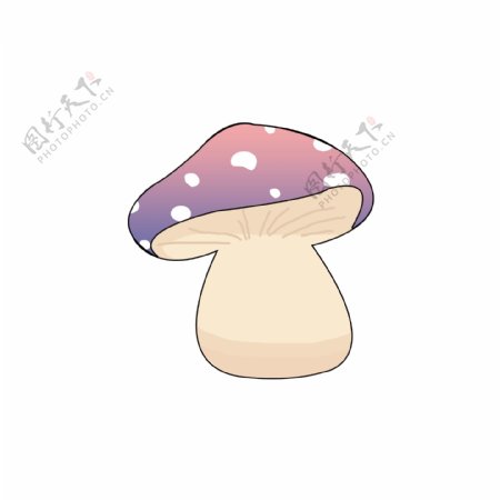 原创手绘卡通蘑菇