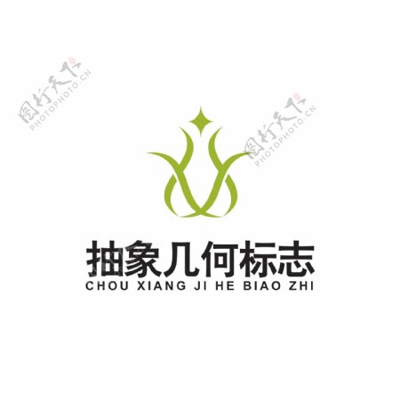 抽象几何图案logo