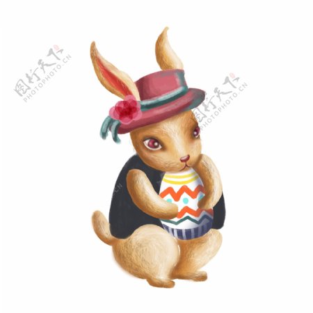 原创插画动物兔子素材