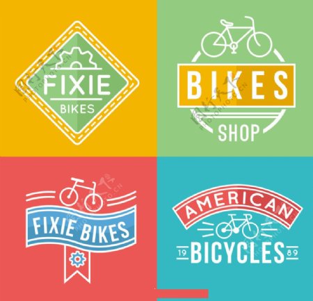 自行车店徽章