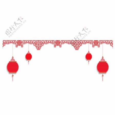 中国传统圆形灯笼