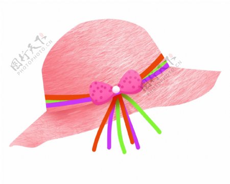 粉色夏季遮阳帽