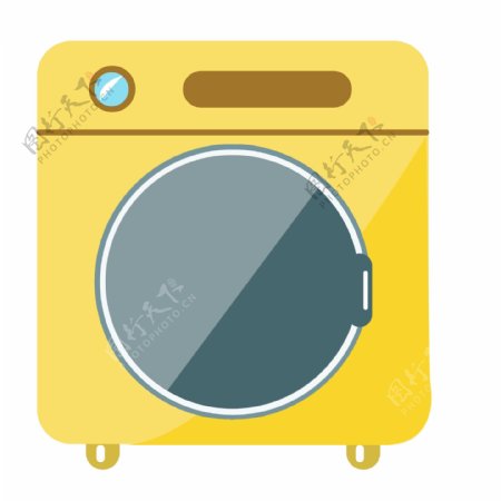 黄色家电洗衣机