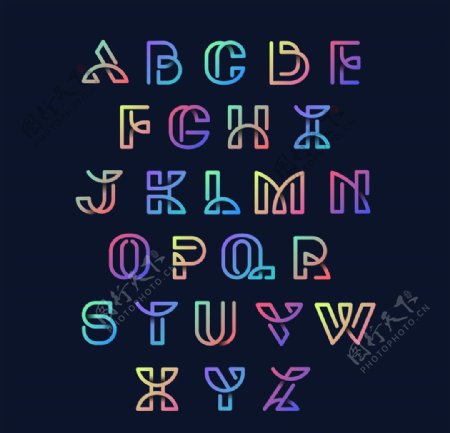 炫彩字母