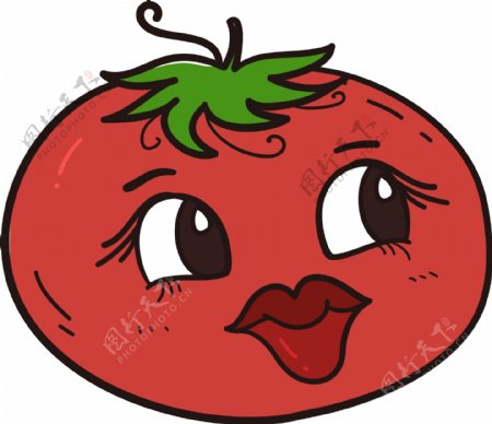 西班牙西红柿番茄节红色卡通蔬果