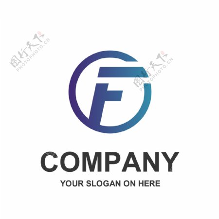 字母f英文logo标识