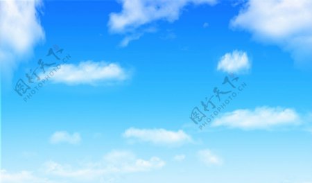 蓝天白云背景墙