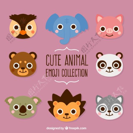 8款可爱动物头像设计