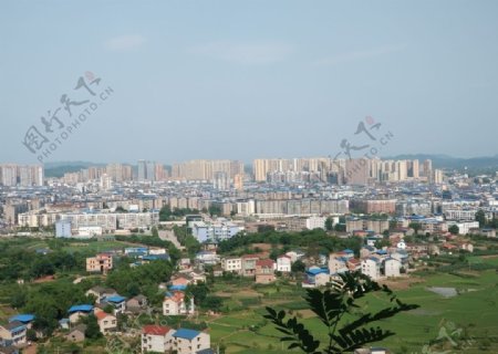 岳池全景图岳池鸟瞰