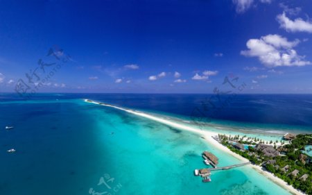 马尔代夫珊瑚岛唯美风景