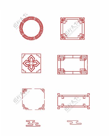 中国古典元素边框样式