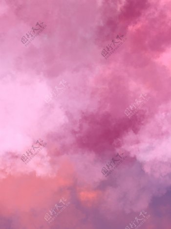 温柔粉色抽象水彩撞色背景