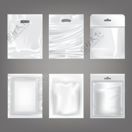白色透明塑料袋包装设计