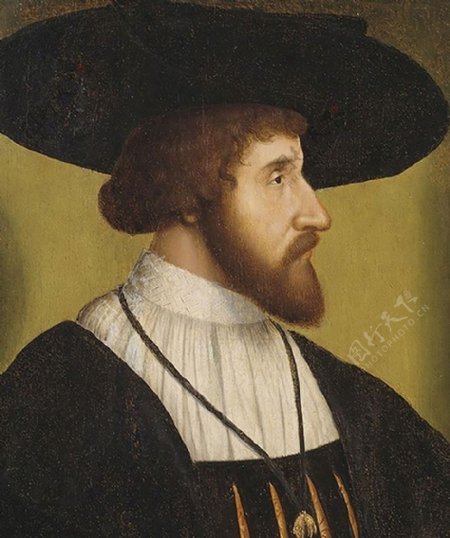 丹麦国王克里斯蒂安二世像油画