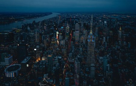 城市的夜景