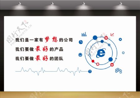 公司文化墙科技文化墙创新文