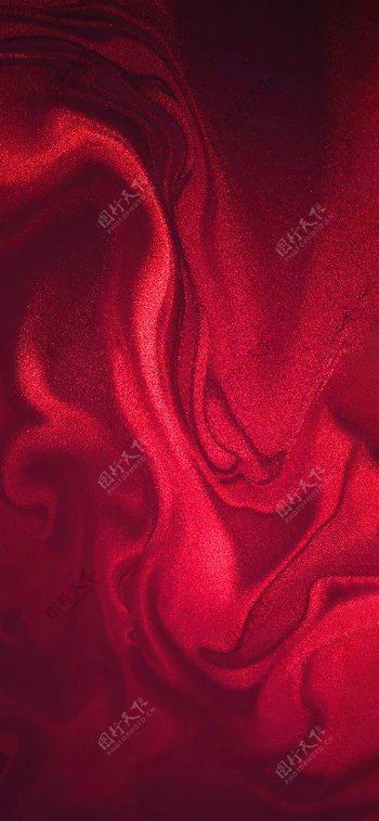 红色丝绸抽象背景