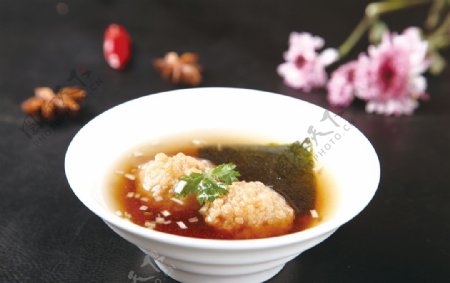贡米肉丸汤