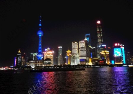 上海夜色灯光