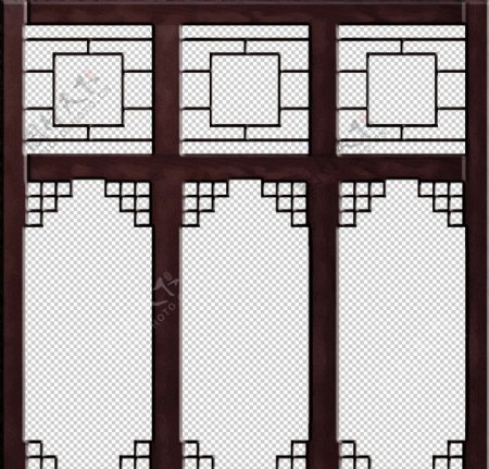 古典中式窗框
