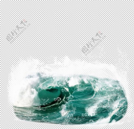 海洋波浪免抠素材图案