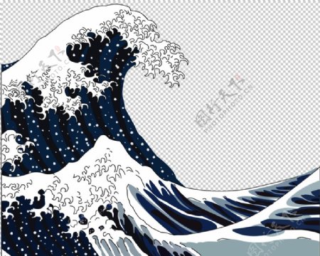 大海波浪素材图案