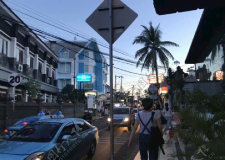 巴厘岛街头