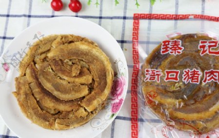 猪肉渣鲜猪肉肉粕食品拍摄