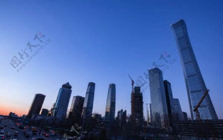 北京CBD高楼大厦素材照片