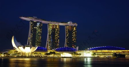 新加坡璀璨的夜景摄影美图