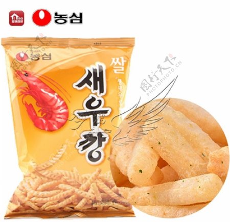 韩国农心米制虾条详情