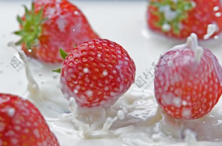 高清新鲜草莓蔬菜食物