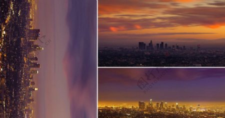 洛杉矶城市全貌延时摄影