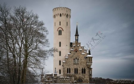 城堡塔中世纪堡垒德国