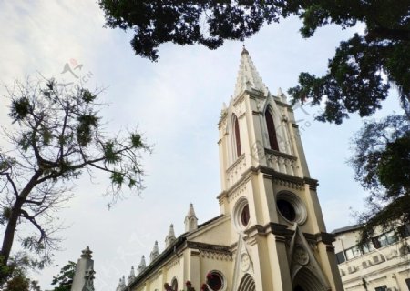 广州教堂剪影